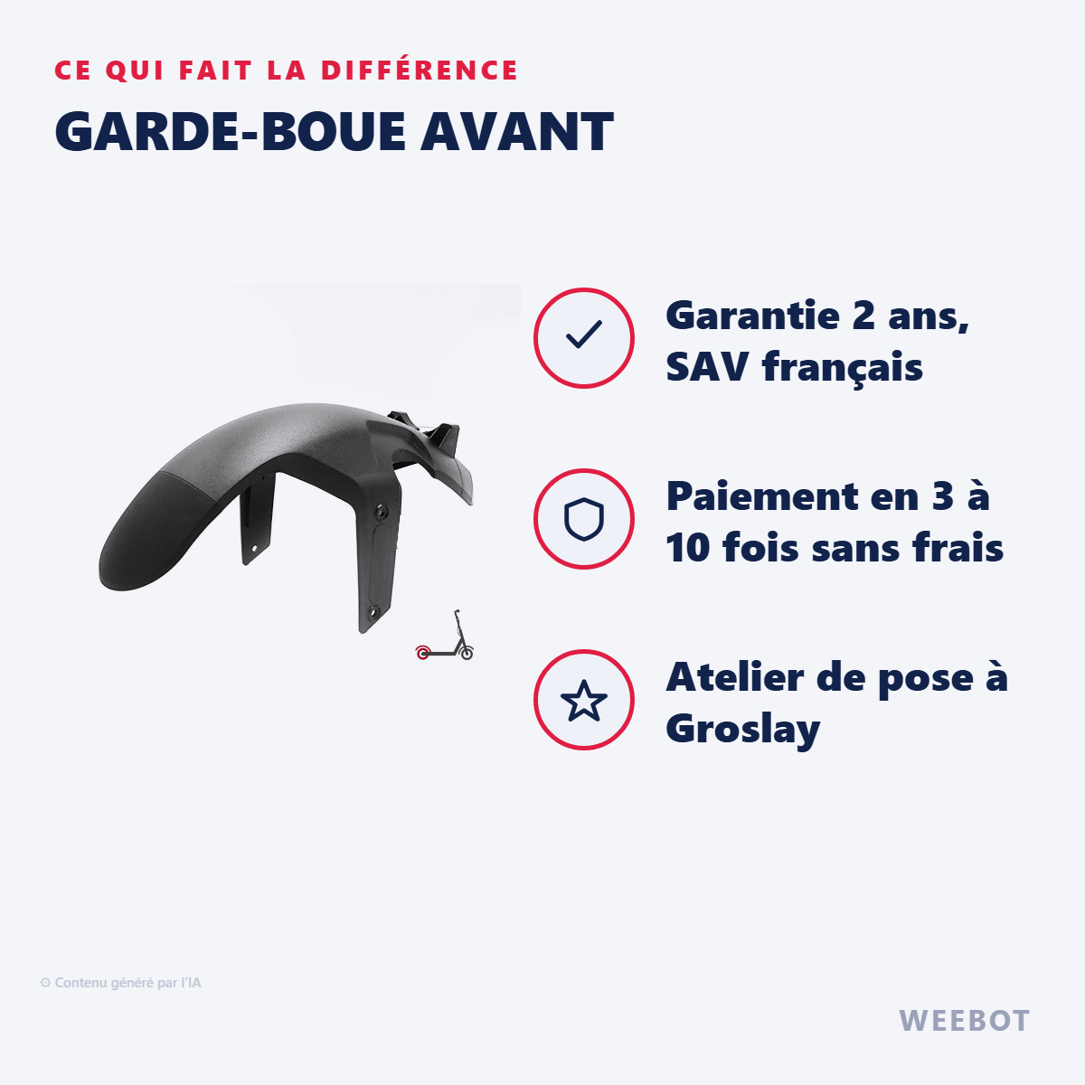 Garde-Boue Avant : les points forts