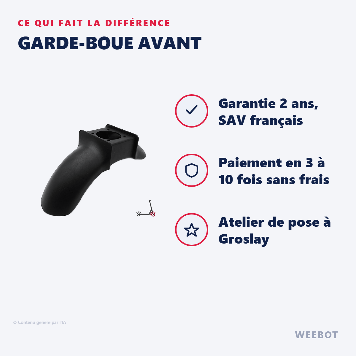 Garde-Boue Avant : les points forts