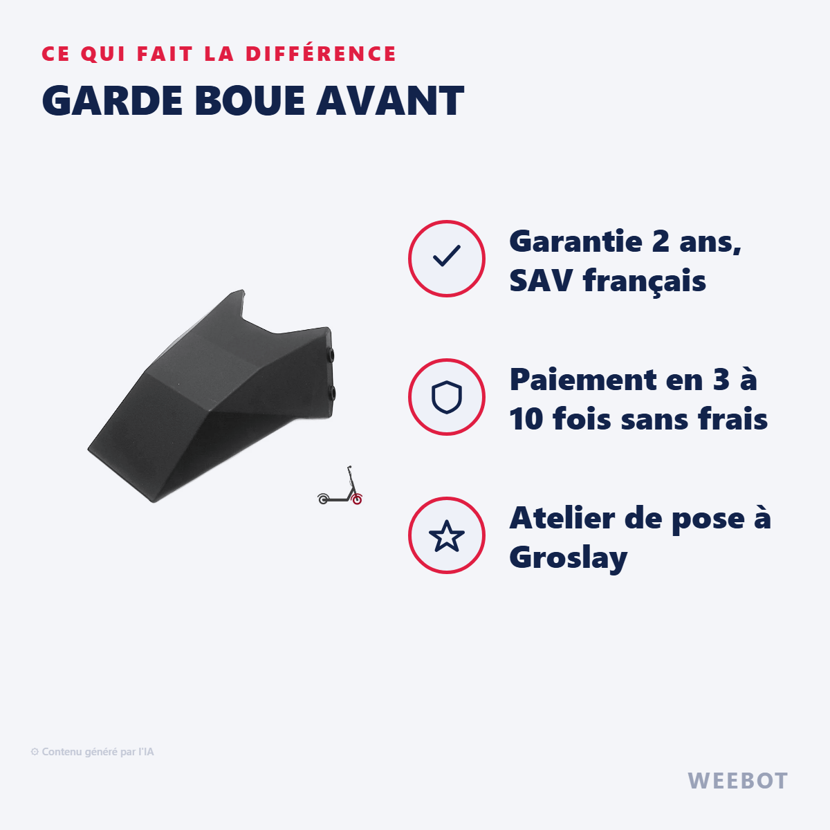 Garde Boue Avant : les points forts