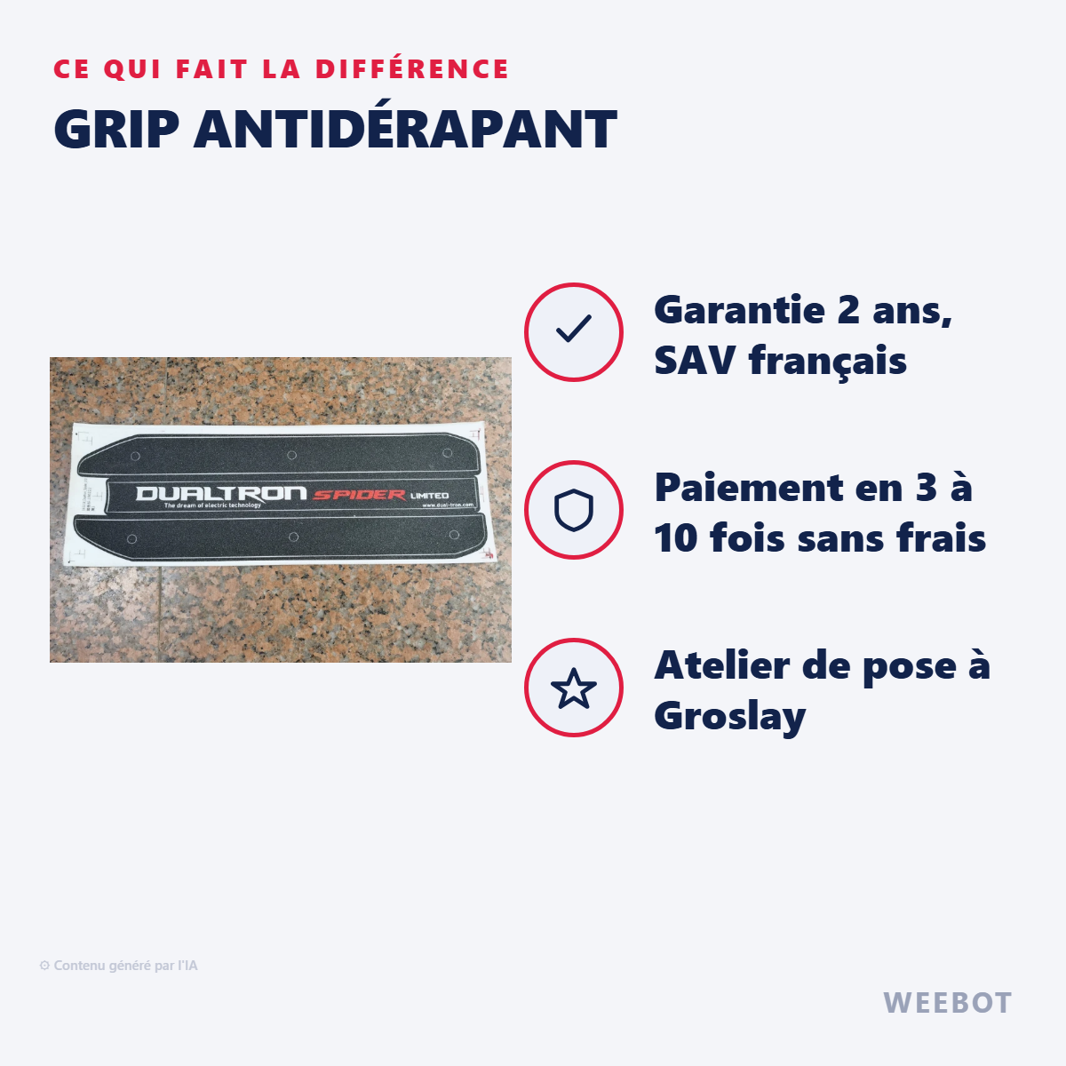 Grip Antidérapant : les points forts