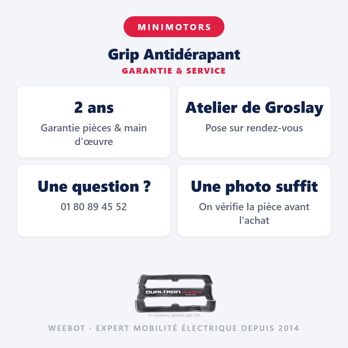 Grip Antidérapant : garantie 2 ans et service après-vente