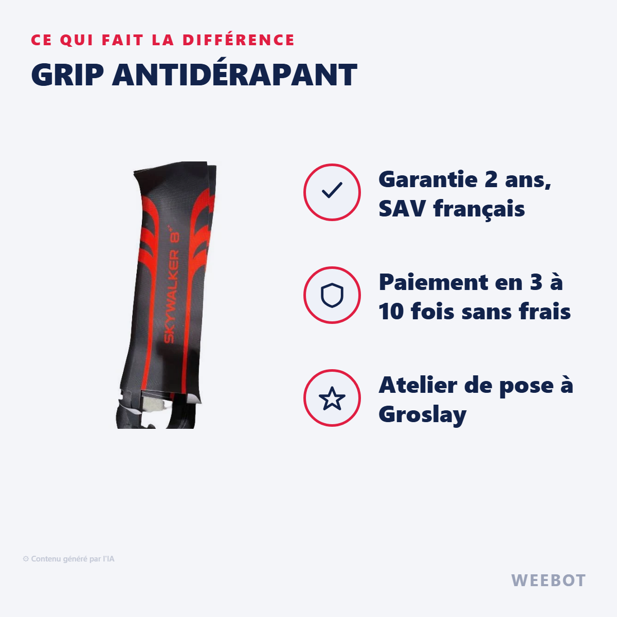 Grip Antidérapant : les points forts