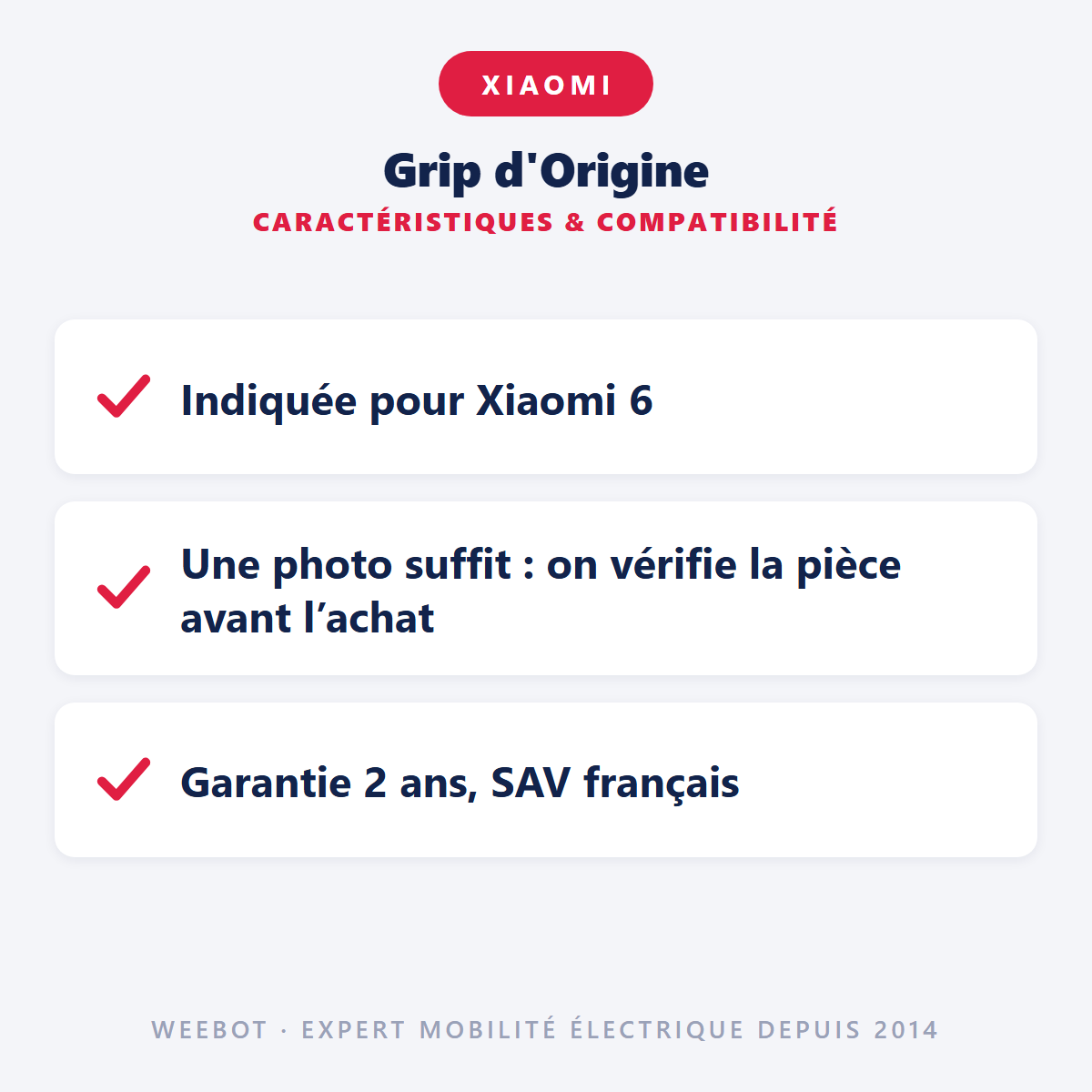 Grip d'Origine : caractéristiques et compatibilité