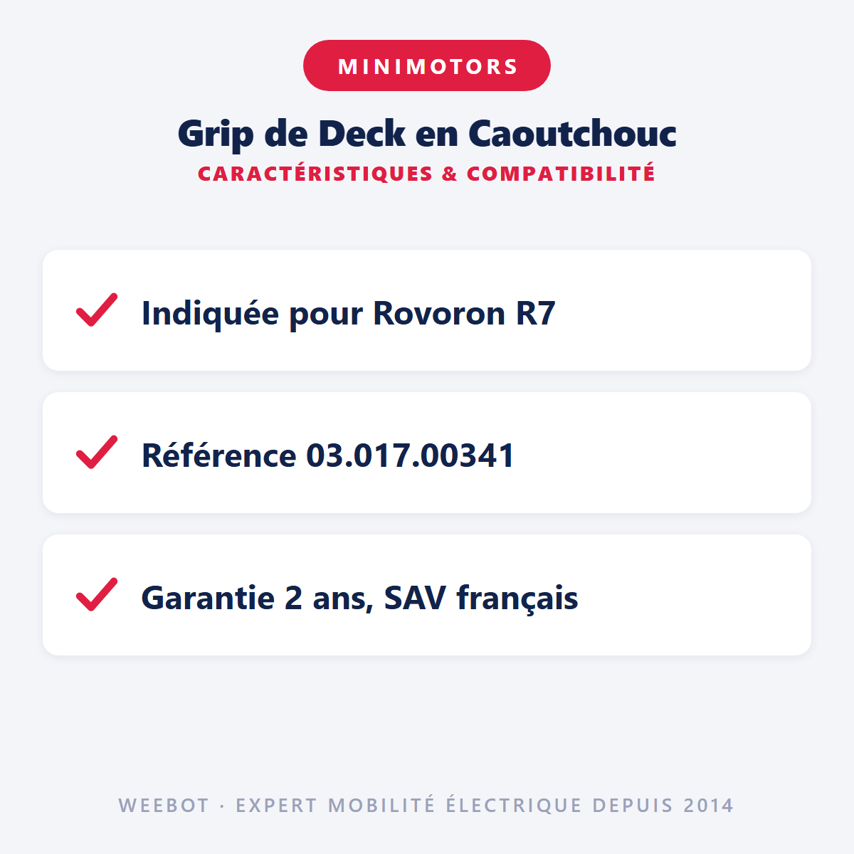 Grip de Deck en Caoutchouc : caractéristiques et compatibilité