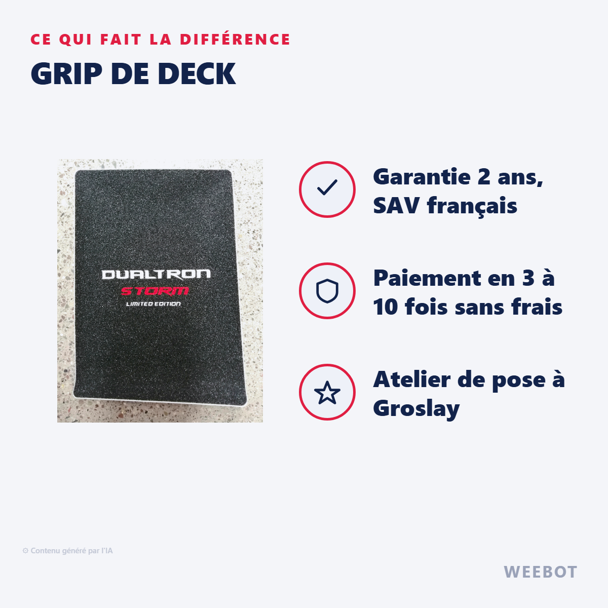 Grip de Deck : les points forts