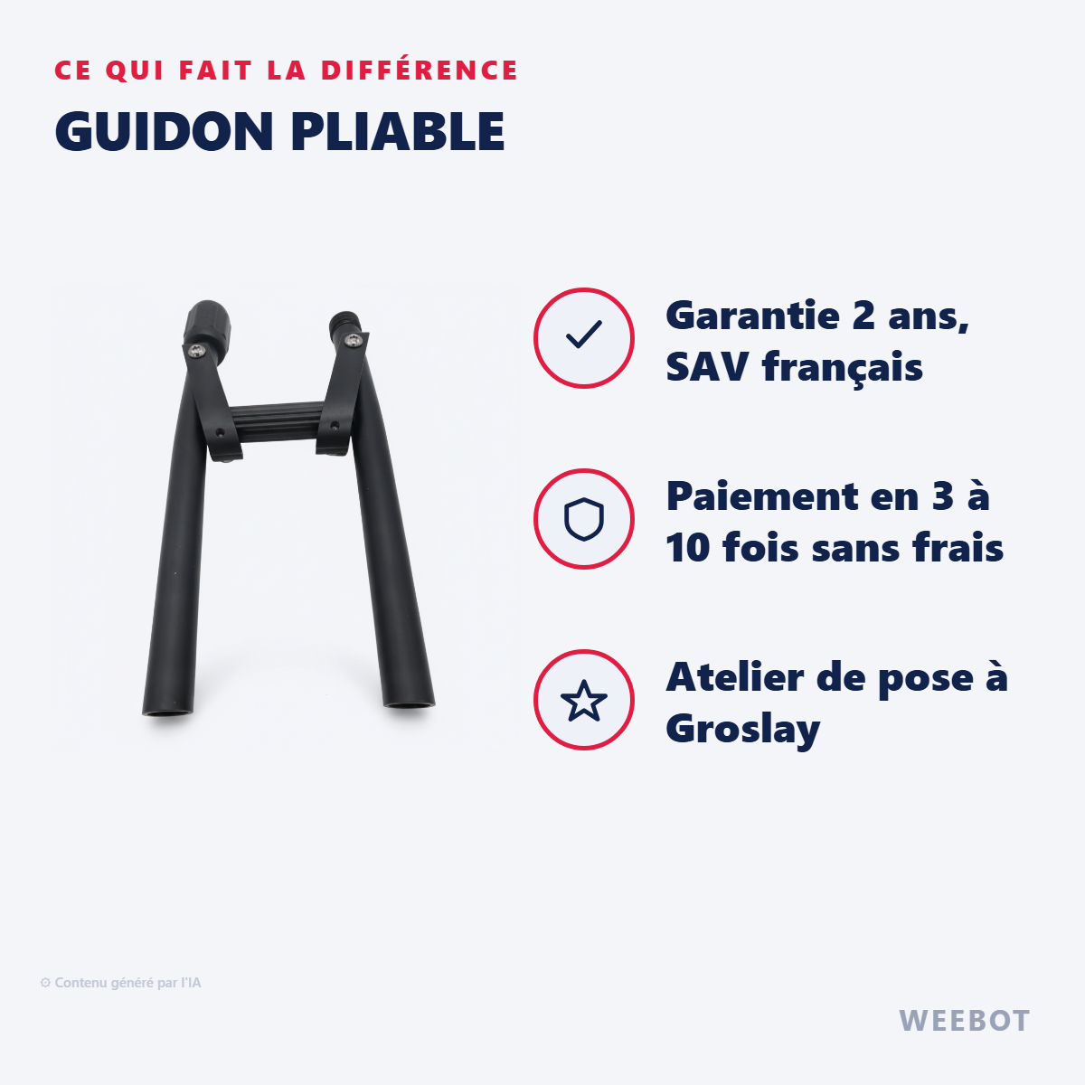 Guidon pliable : les points forts