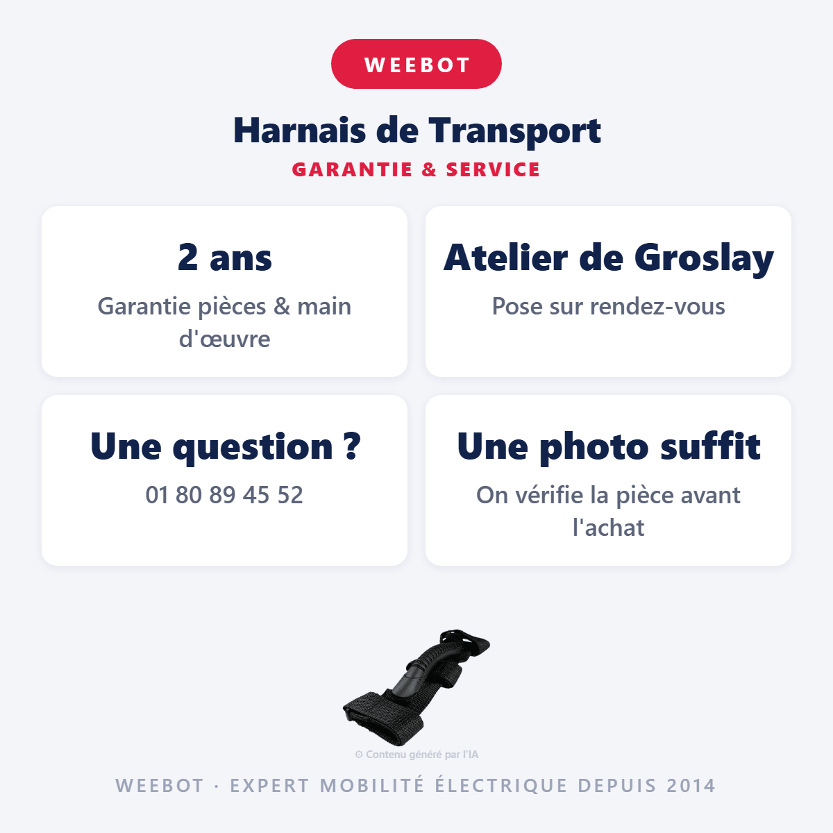 Harnais de Transport pour Trottinette Électrique - Weebot