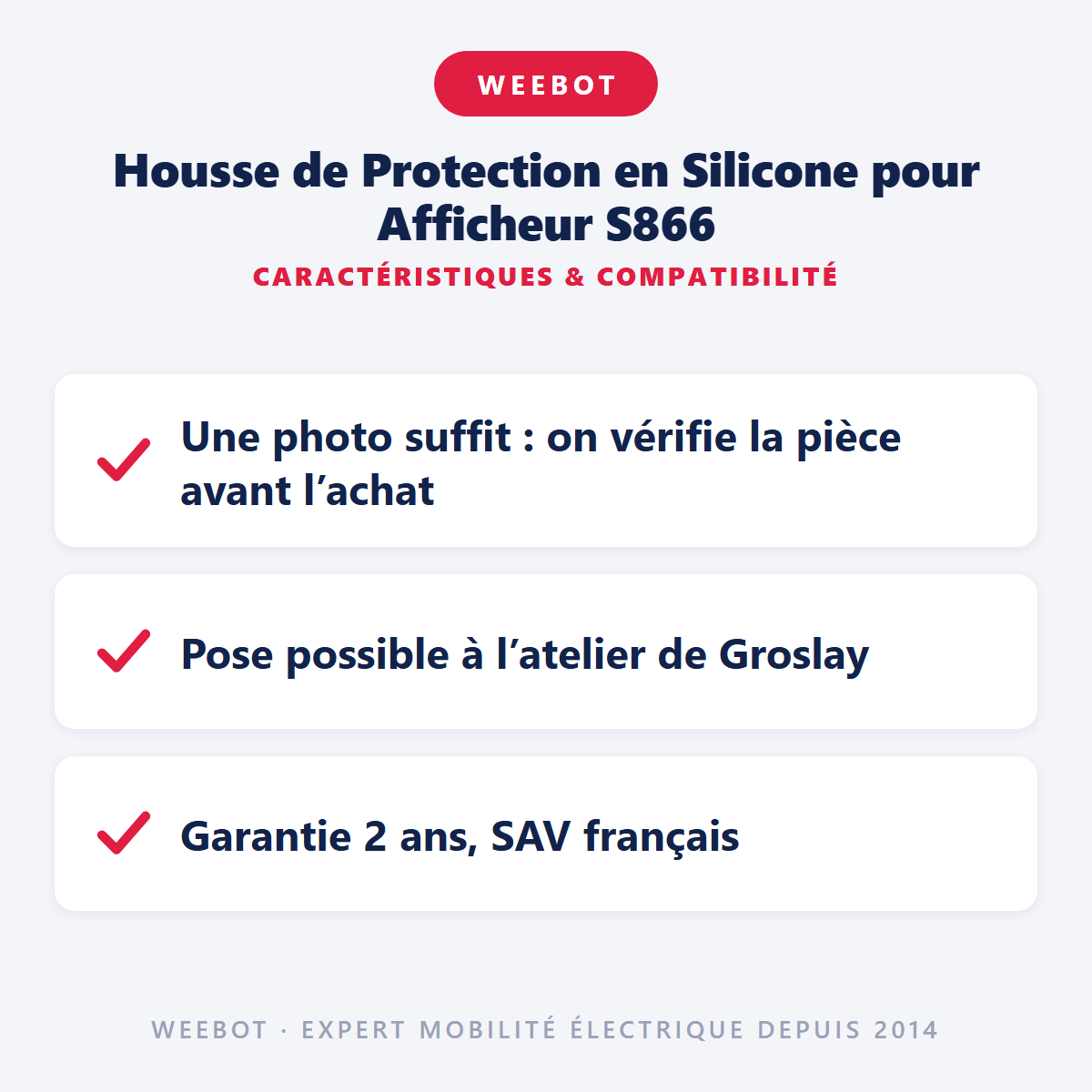 Housse de Protection en Silicone pour Afficheur S866 : caractéristiques et compatibilité