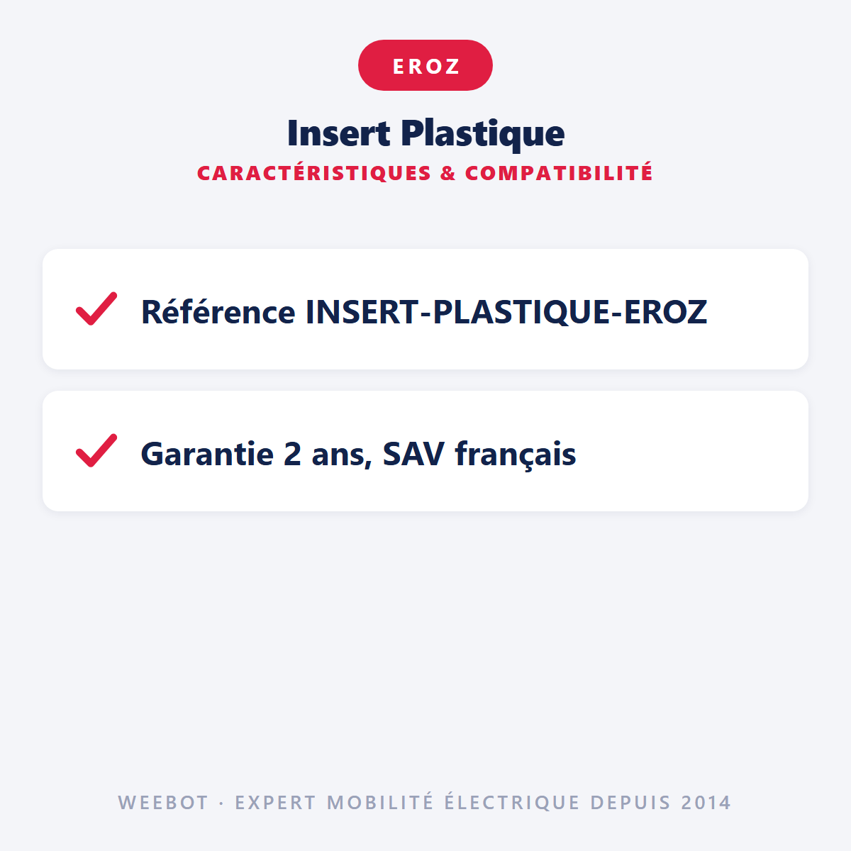 Insert Plastique : caractéristiques et compatibilité