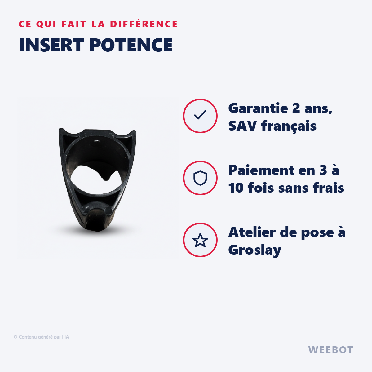 Insert Potence : les points forts