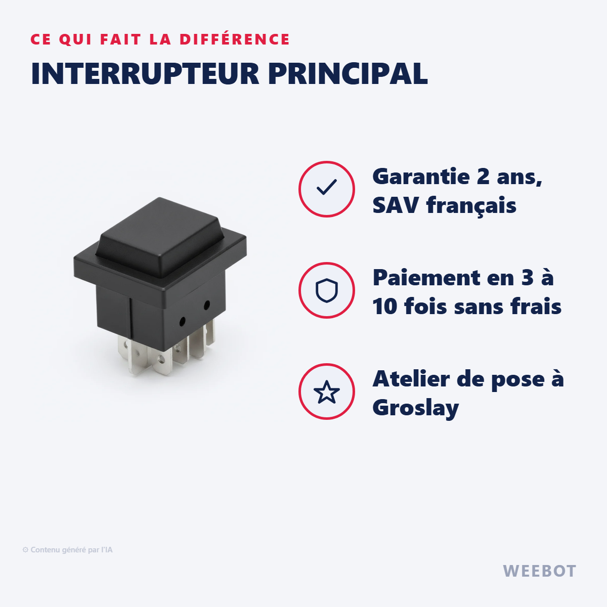 Interrupteur Principal : les points forts