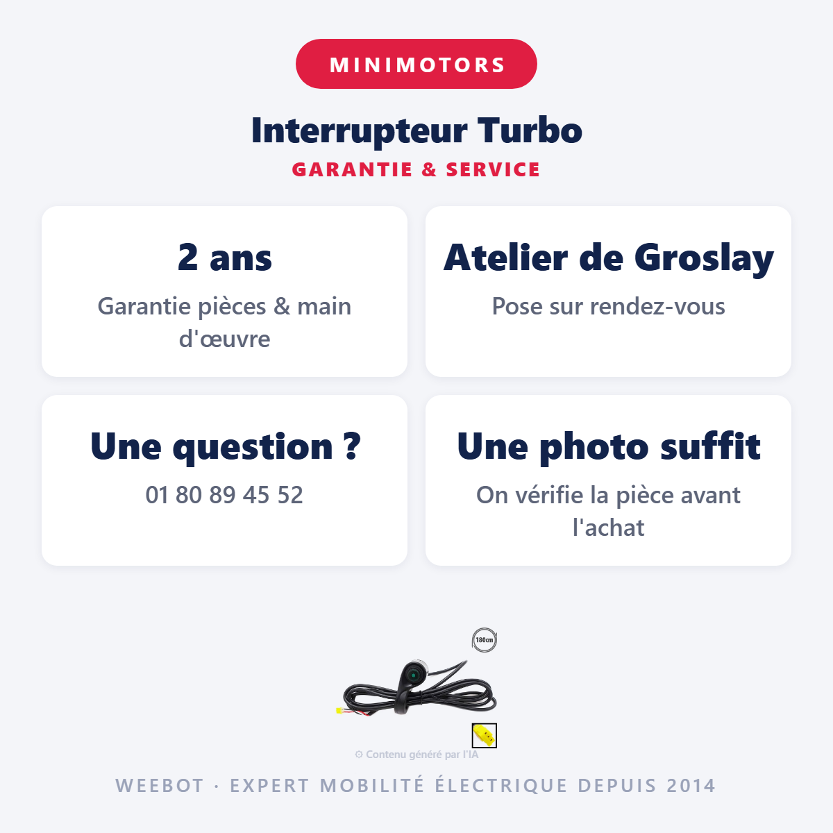 Interrupteur Turbo : garantie 2 ans et service après-vente