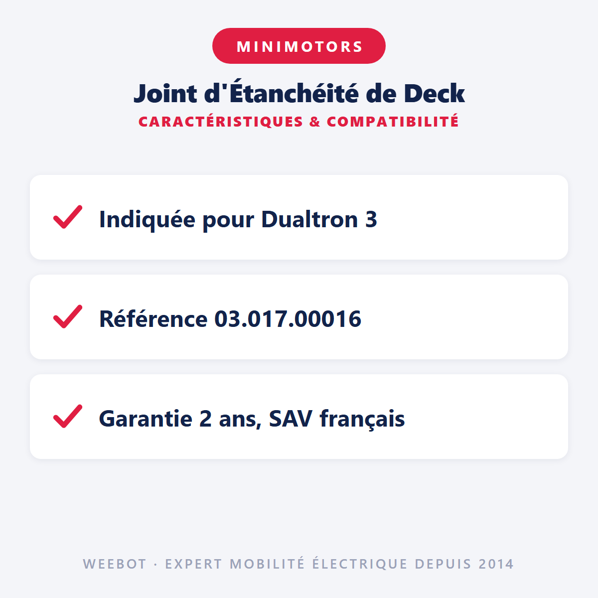 Joint d'Étanchéité de Deck : caractéristiques et compatibilité