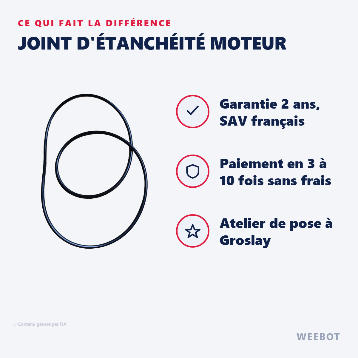 Joint d'Étanchéité Moteur : les points forts