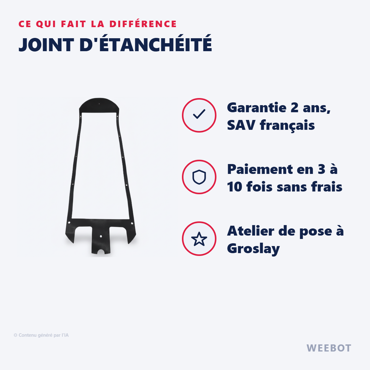 Joint d'Étanchéité : les points forts