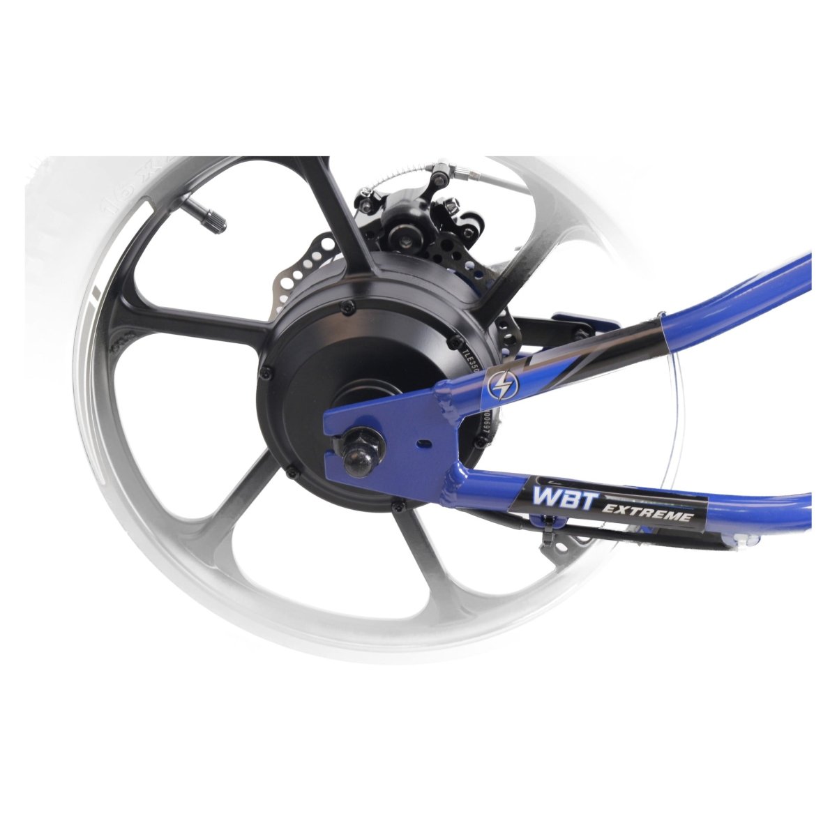 Moteur au moyeu et frein à disque de la WBT Kick X