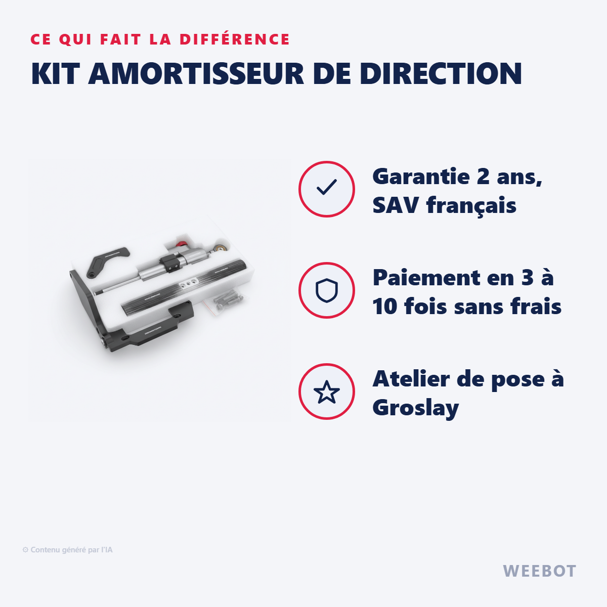 Kit Amortisseur de Direction : les points forts