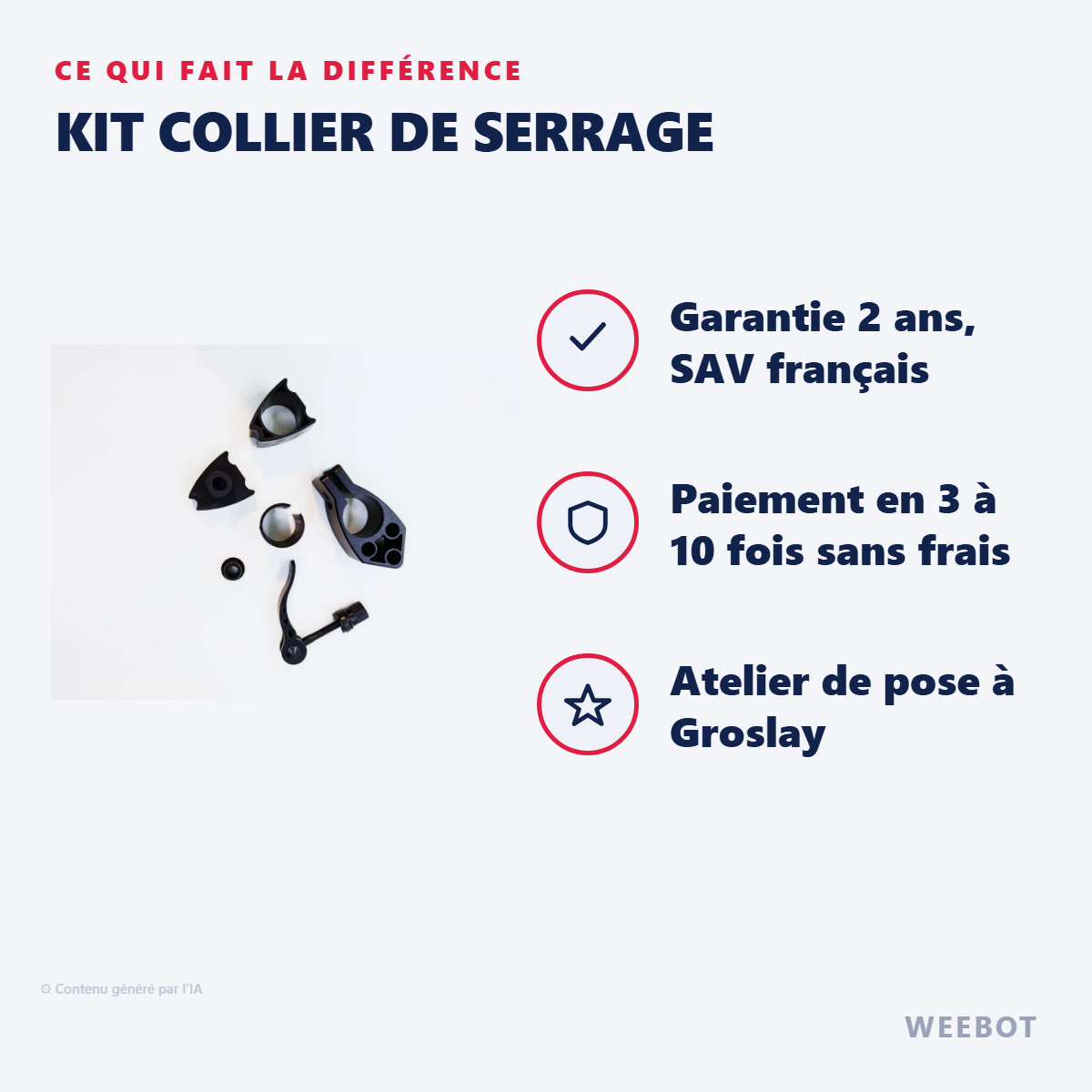 Kit Collier de Serrage : les points forts