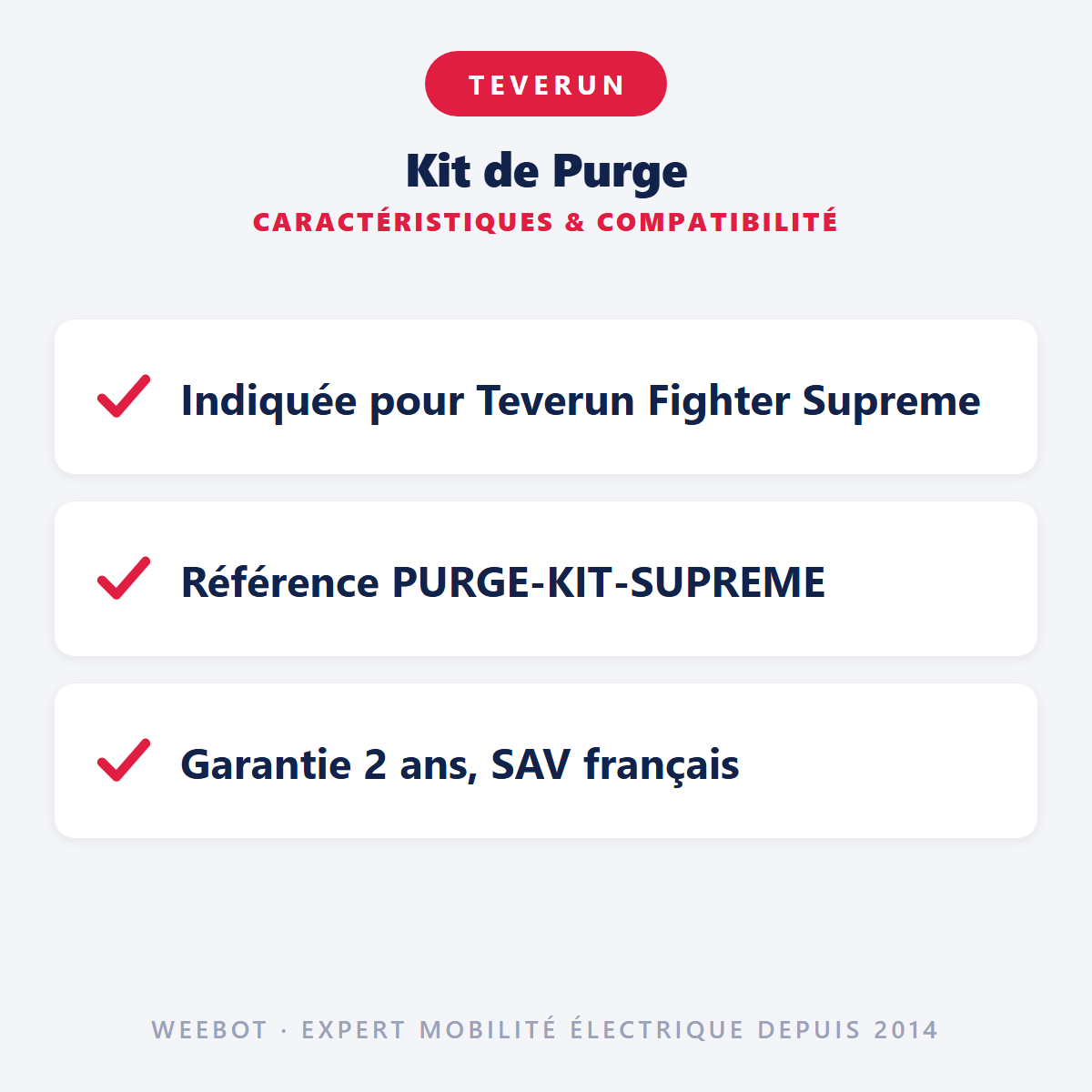Kit de Purge : caractéristiques et compatibilité