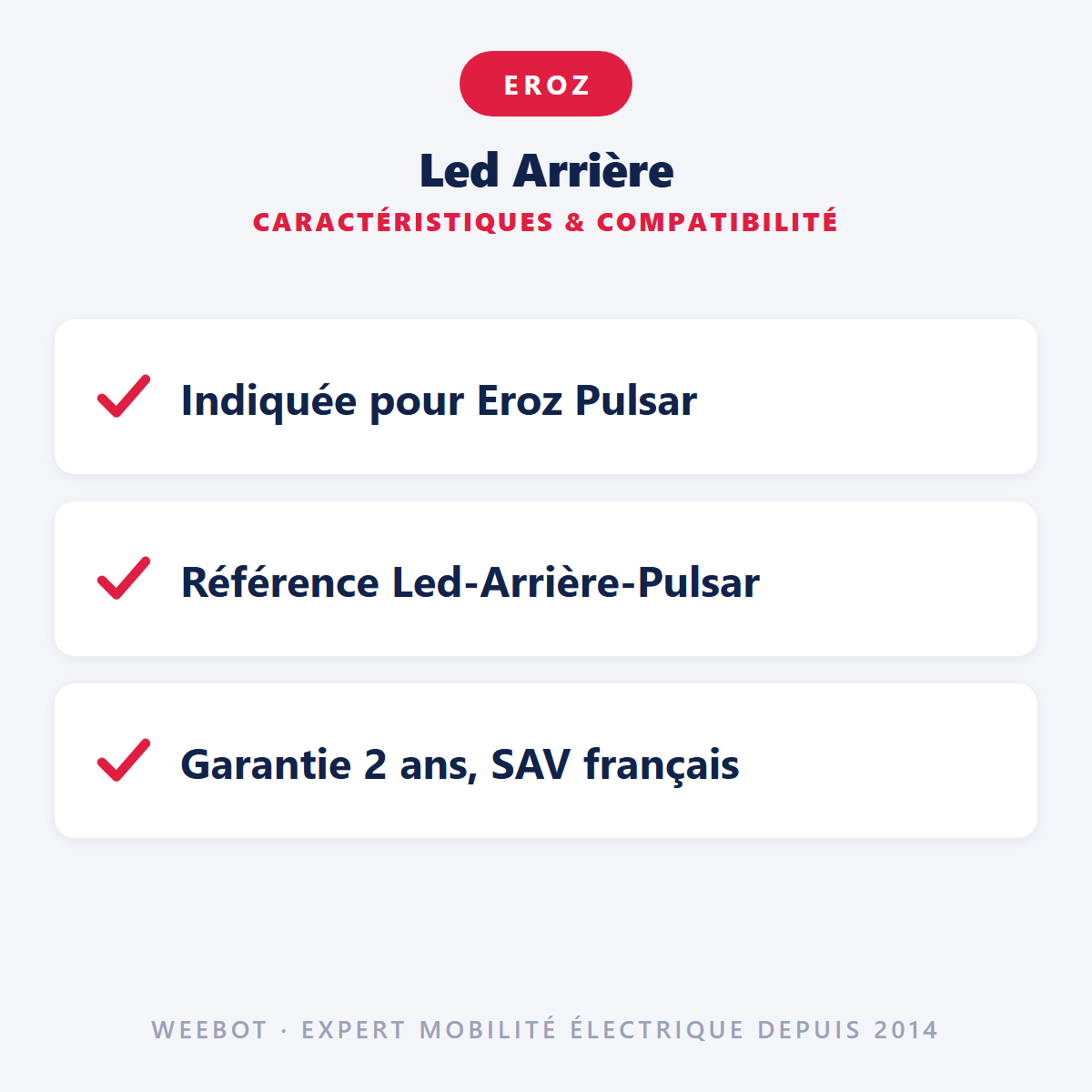 Led Arrière : caractéristiques et compatibilité