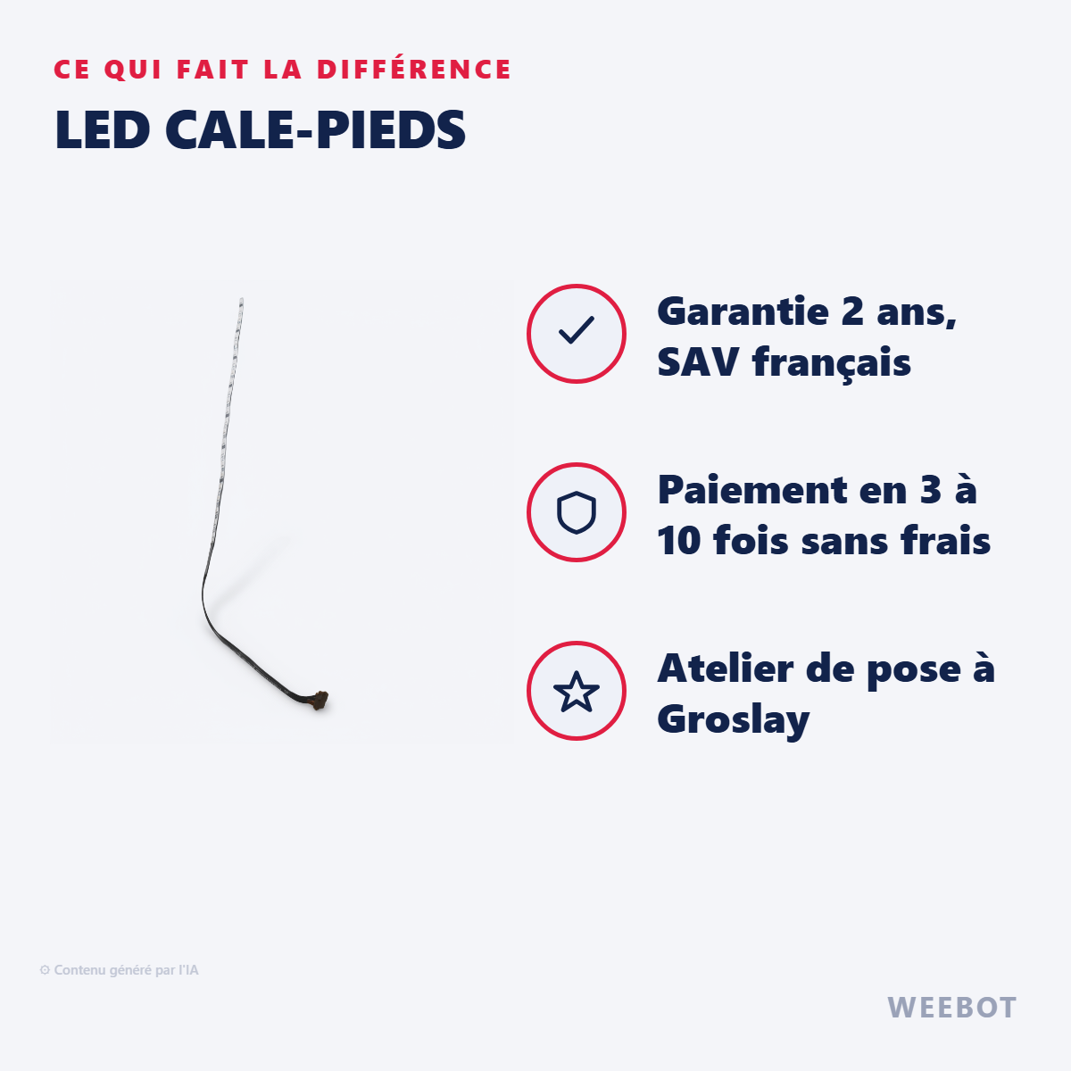 LED Cale-Pieds : les points forts