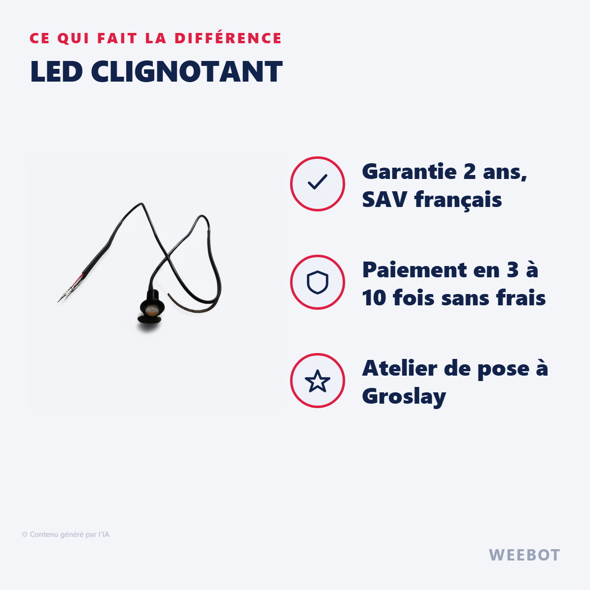 Led Clignotant : les points forts