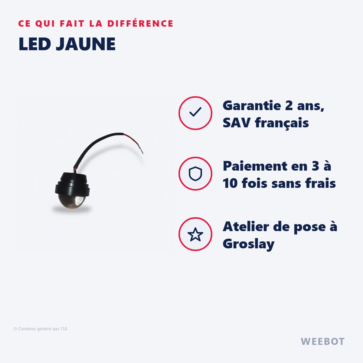 Led Jaune : les points forts