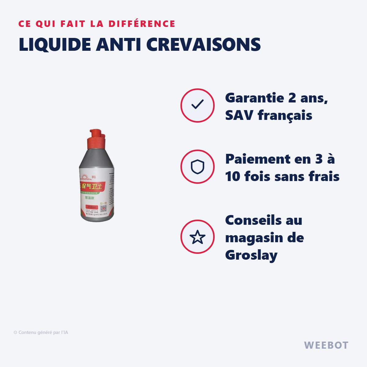 Liquide Anti Crevaisons : les points forts