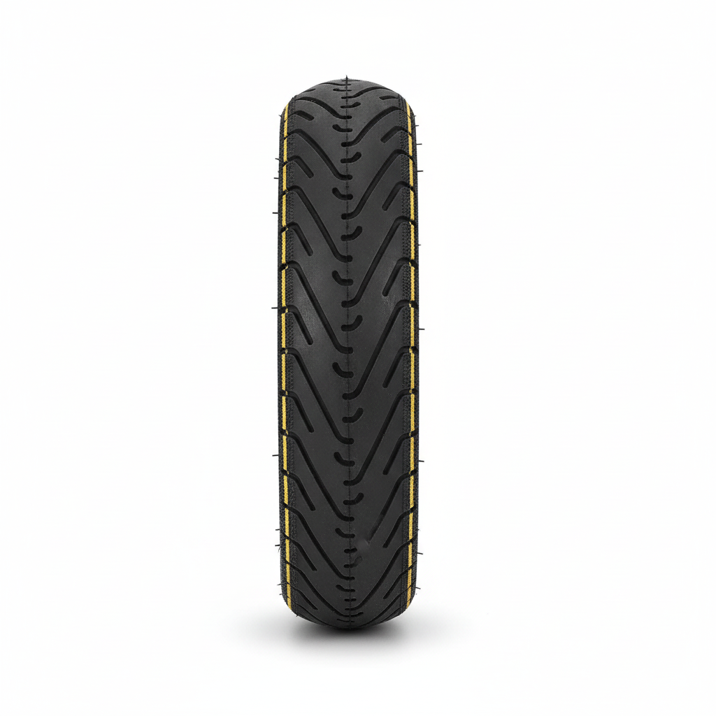 Lot de 2 Pneus Tubeless 10 Pouces Yuanxing avec Valves Liseré Jaune, vue 2