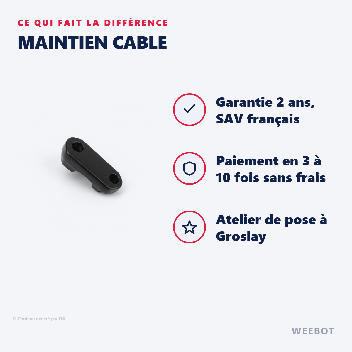 Maintien Cable : les points forts