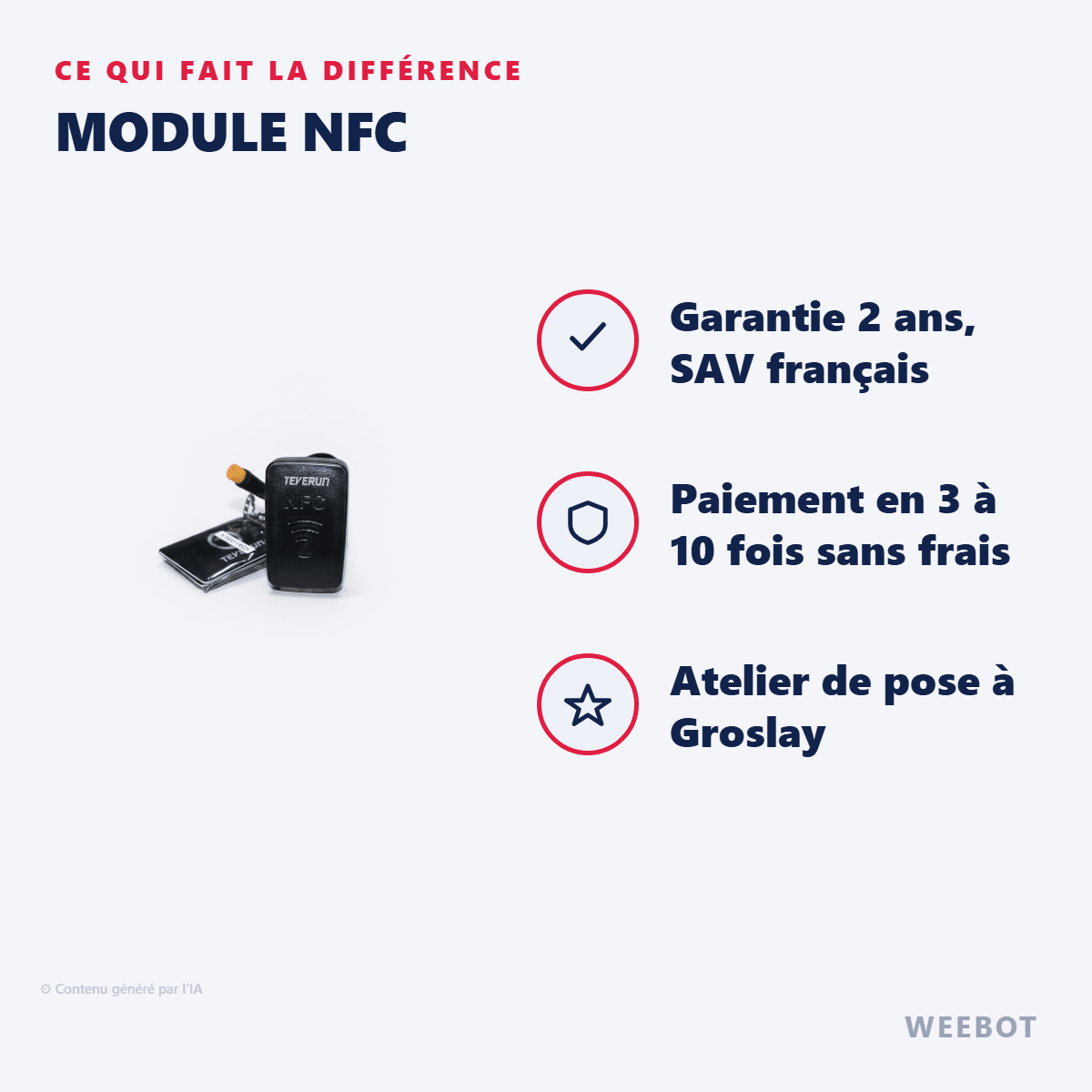 Module NFC pour Trottinette Electrique Fighter Mini - Teverun - Weebot