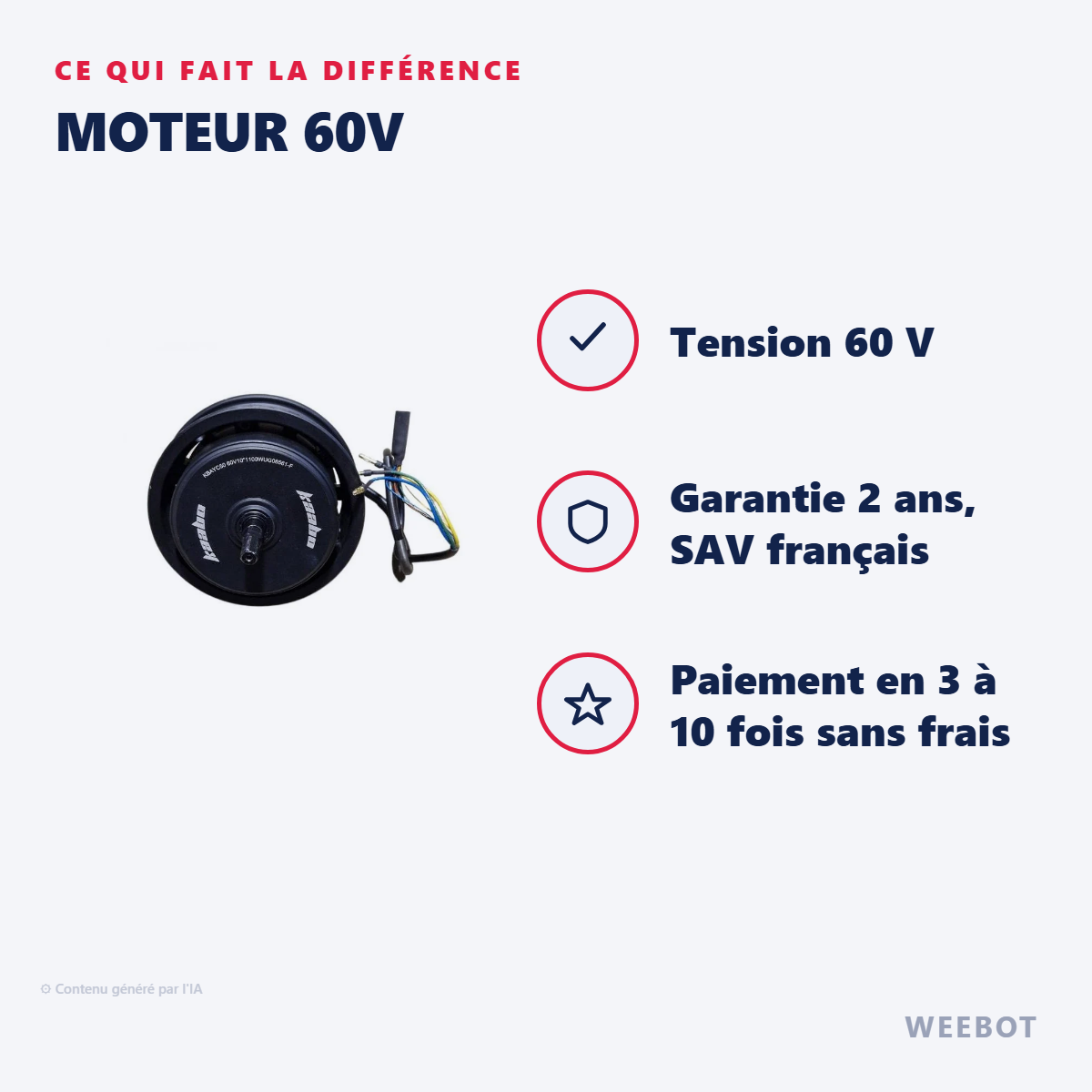 Moteur 60V : les points forts