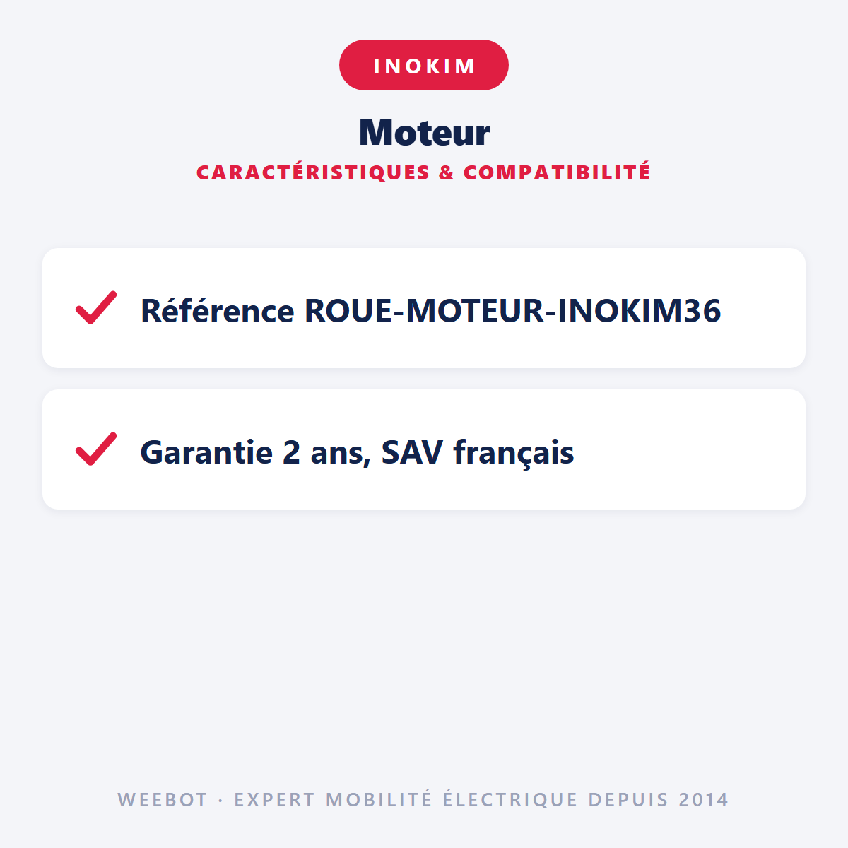 Moteur : caractéristiques et compatibilité