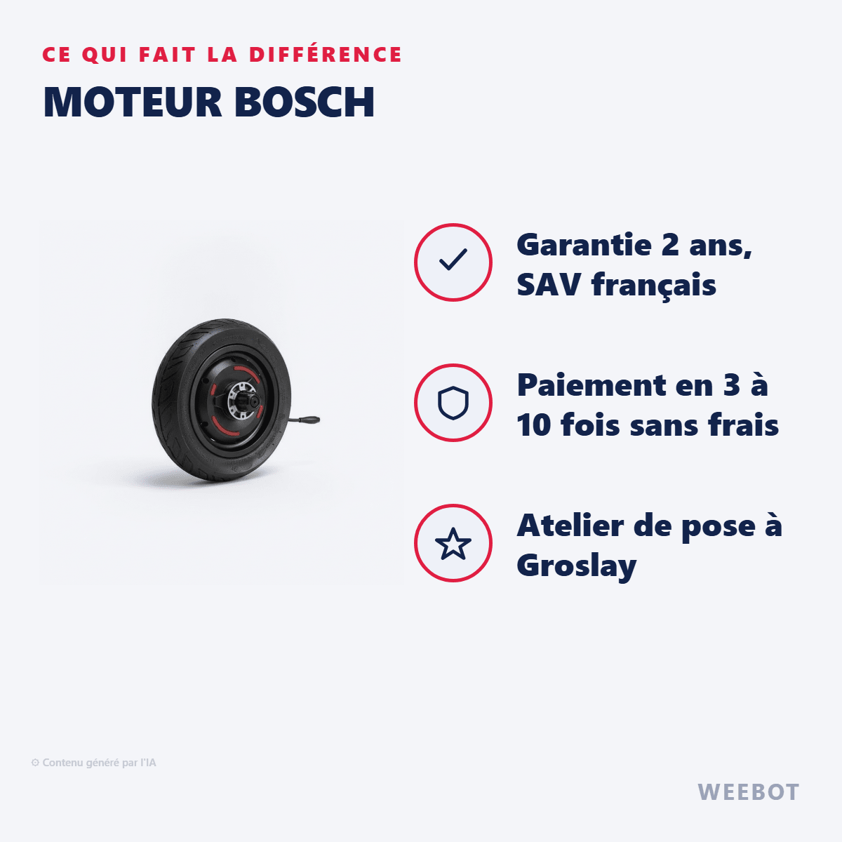 Moteur Bosch pour Trottinette Teverun Fighter Mini - Weebot