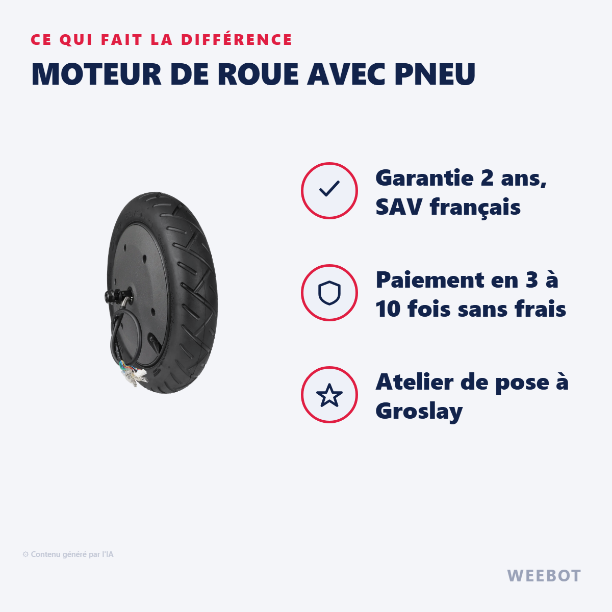 Moteur de Roue avec Pneu : les points forts