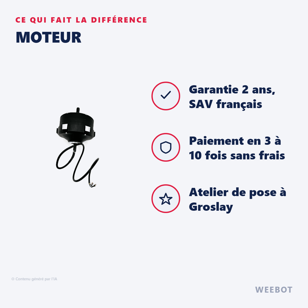 Moteur pour Trottinette Électrique Speedway 5 / Dualtron DT3 - Weebot