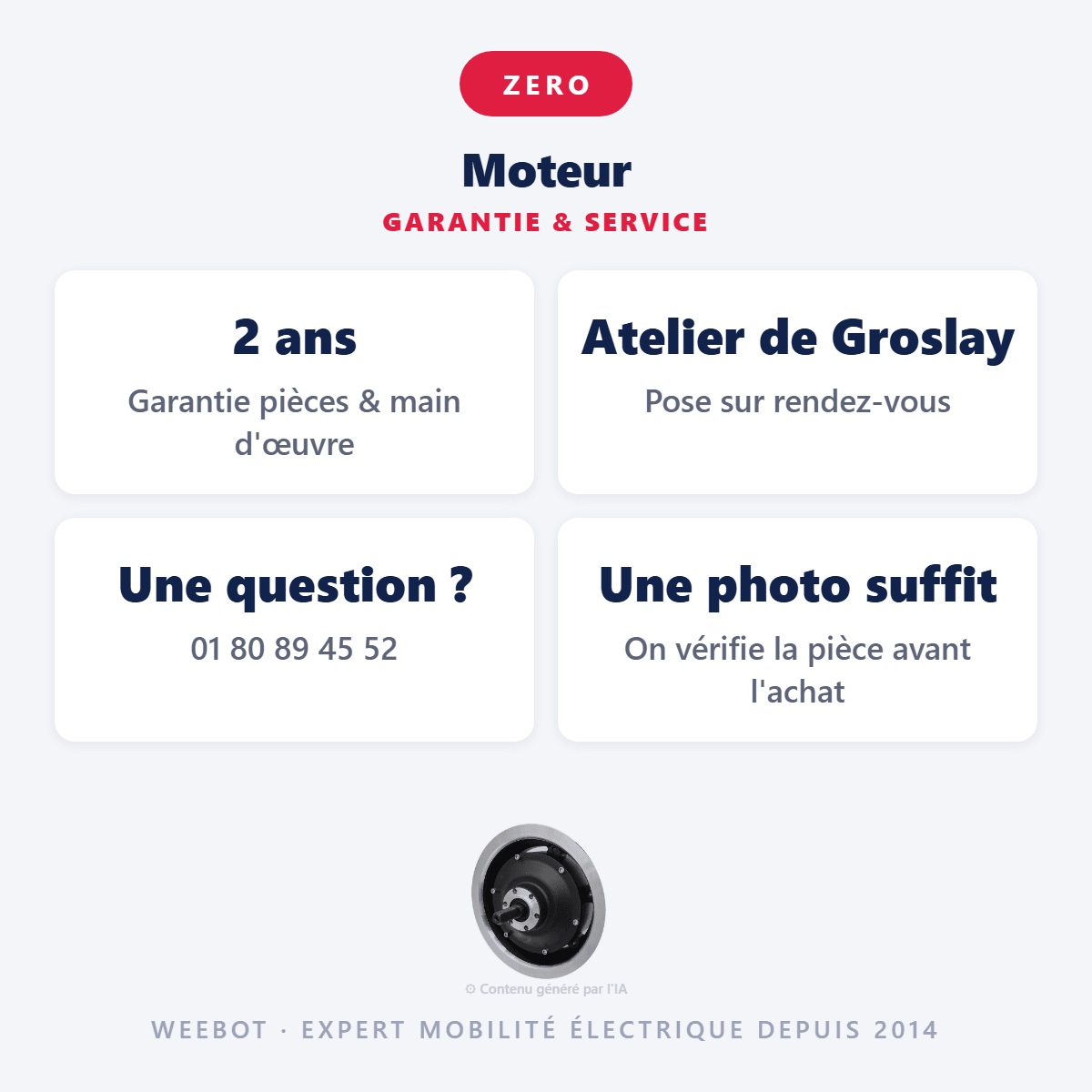 Moteur pour Trottinette Électrique Z11X - Weebot
