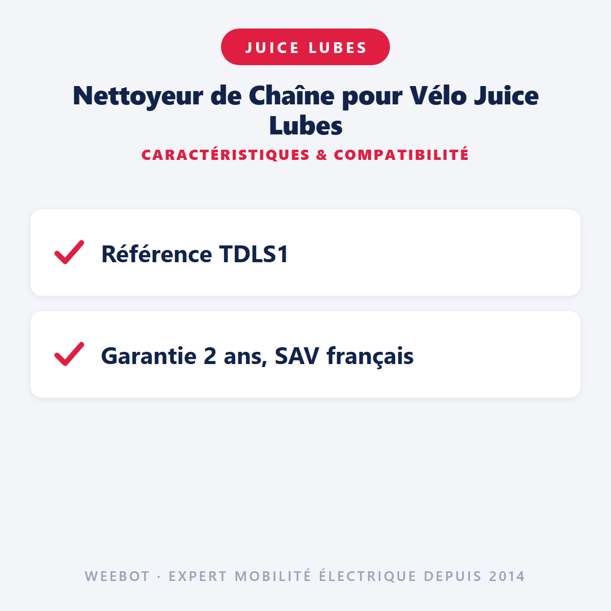 Nettoyeur de Chaîne pour Vélo Juice Lubes : caractéristiques et compatibilité