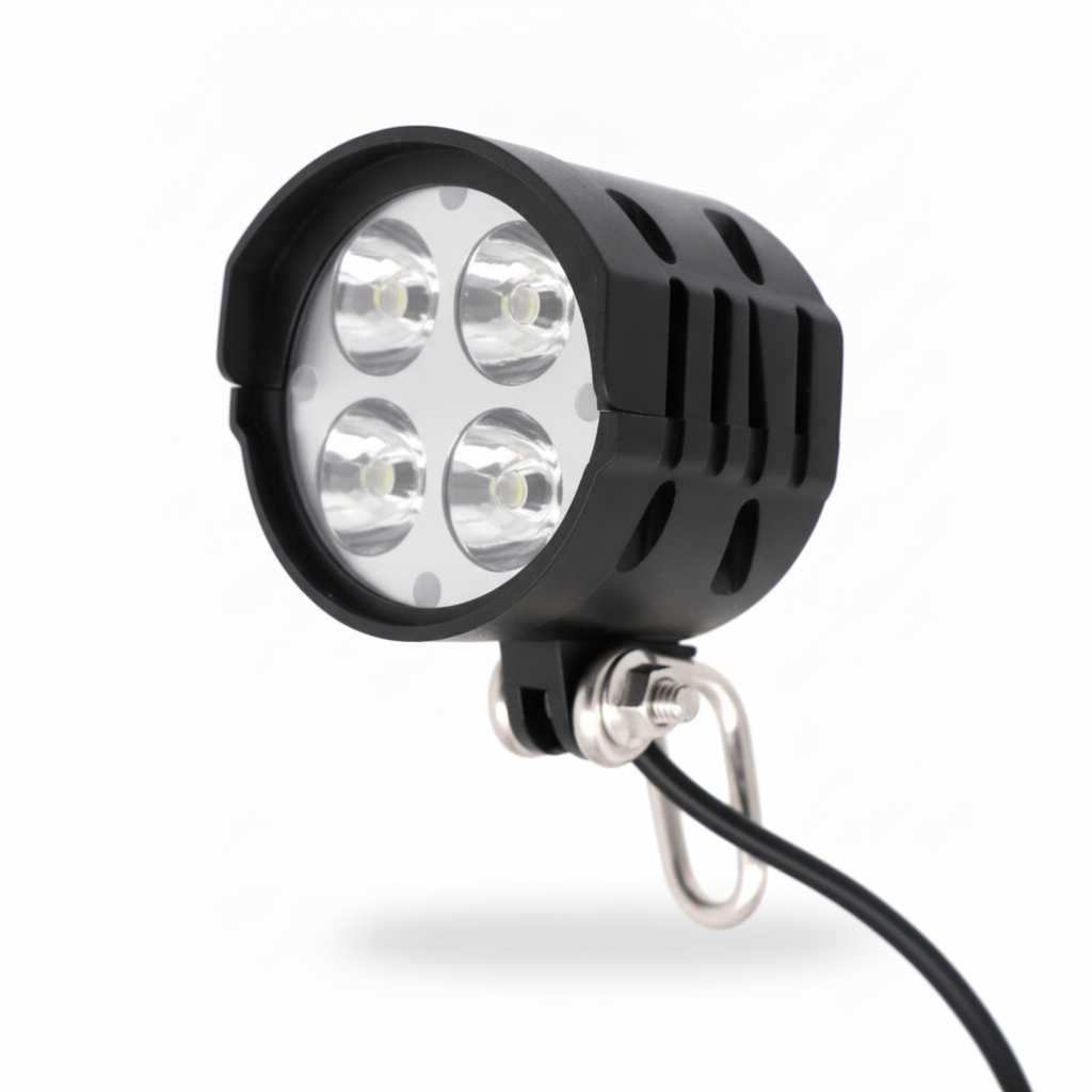Phare Avant LED 4 Lentilles avec Klaxon Intégré, vue 3