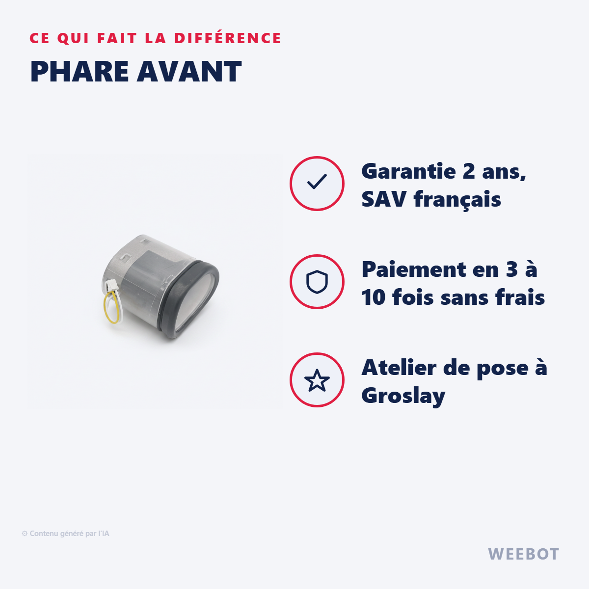 Phare Avant : les points forts