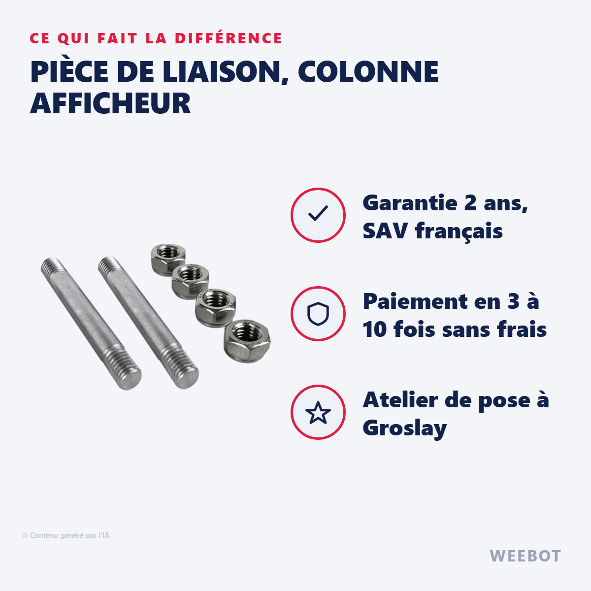 Pièce De Liaison, Colonne Afficheur Pour Trottinette Électrique MODEL S8 - Weebot