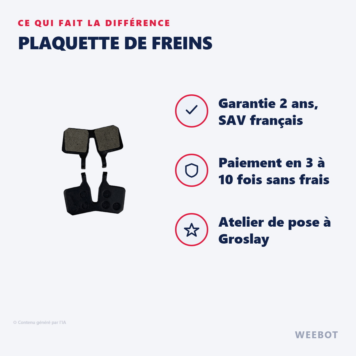 Plaquette de Freins pour Trottinette Électrique Magura 9.C - Weebot