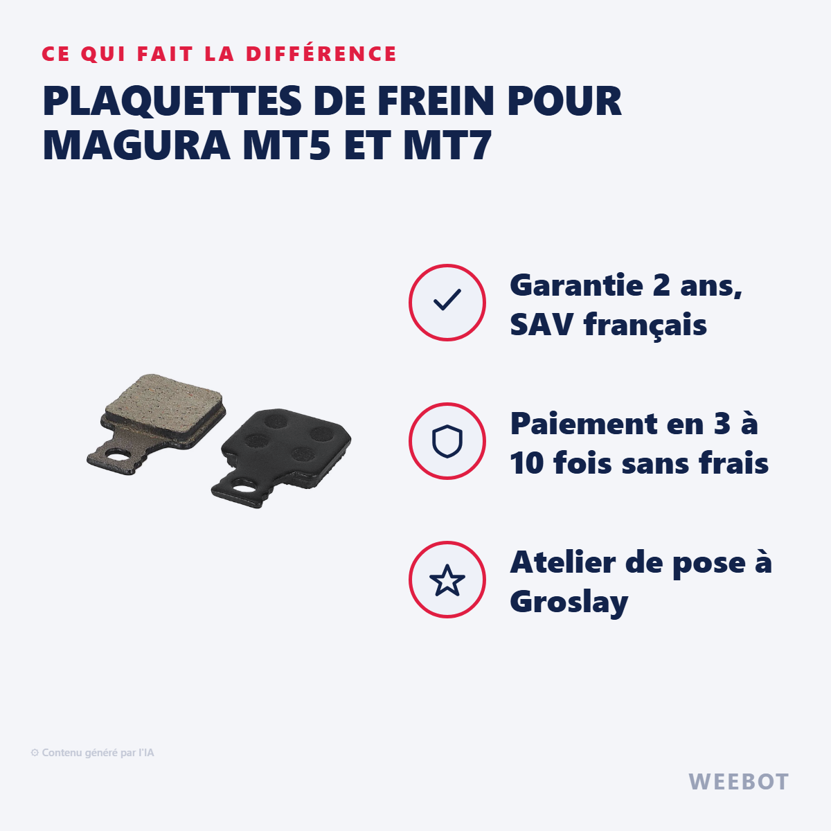 Plaquettes de Frein pour Magura MT5 et MT7 : les points forts