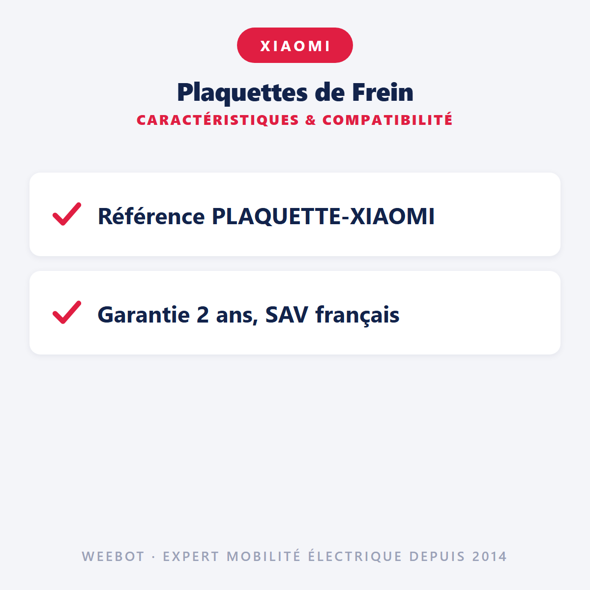 Plaquettes de Frein : caractéristiques et compatibilité
