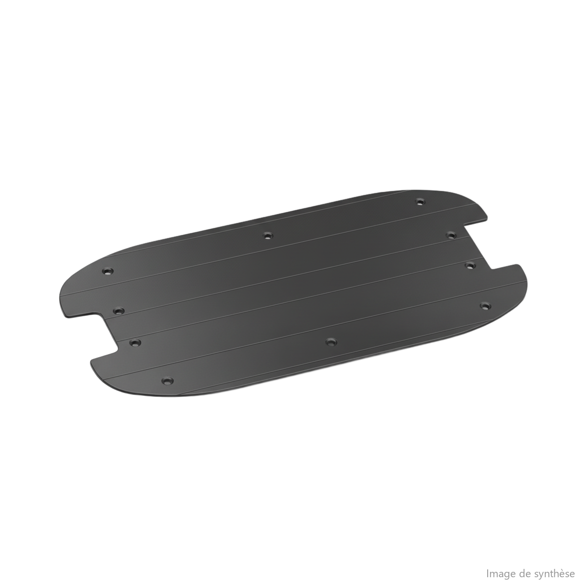 Schéma en vue de dessus du plateau deck pour trottinette électrique Dualtron 3