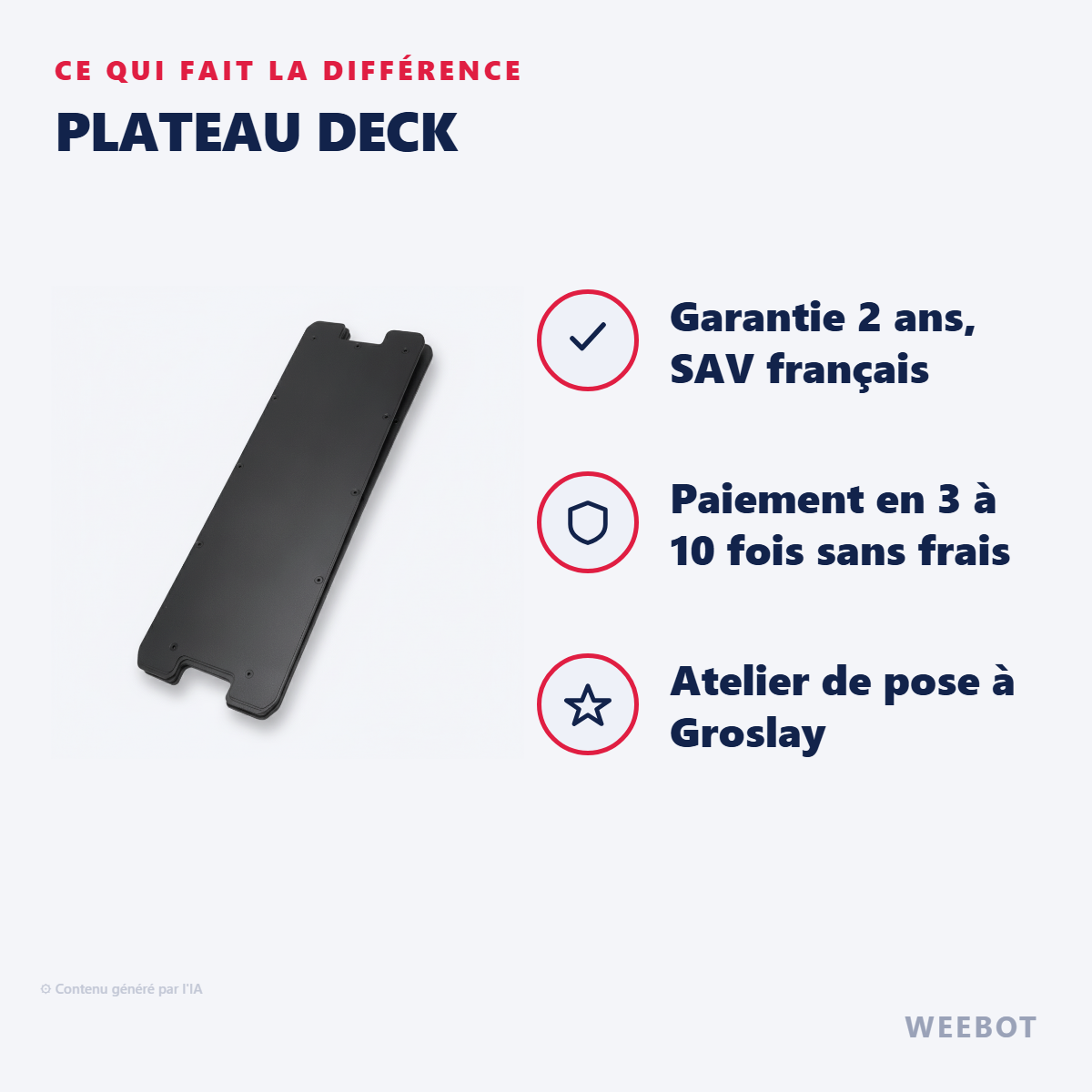 Plateau Deck : les points forts