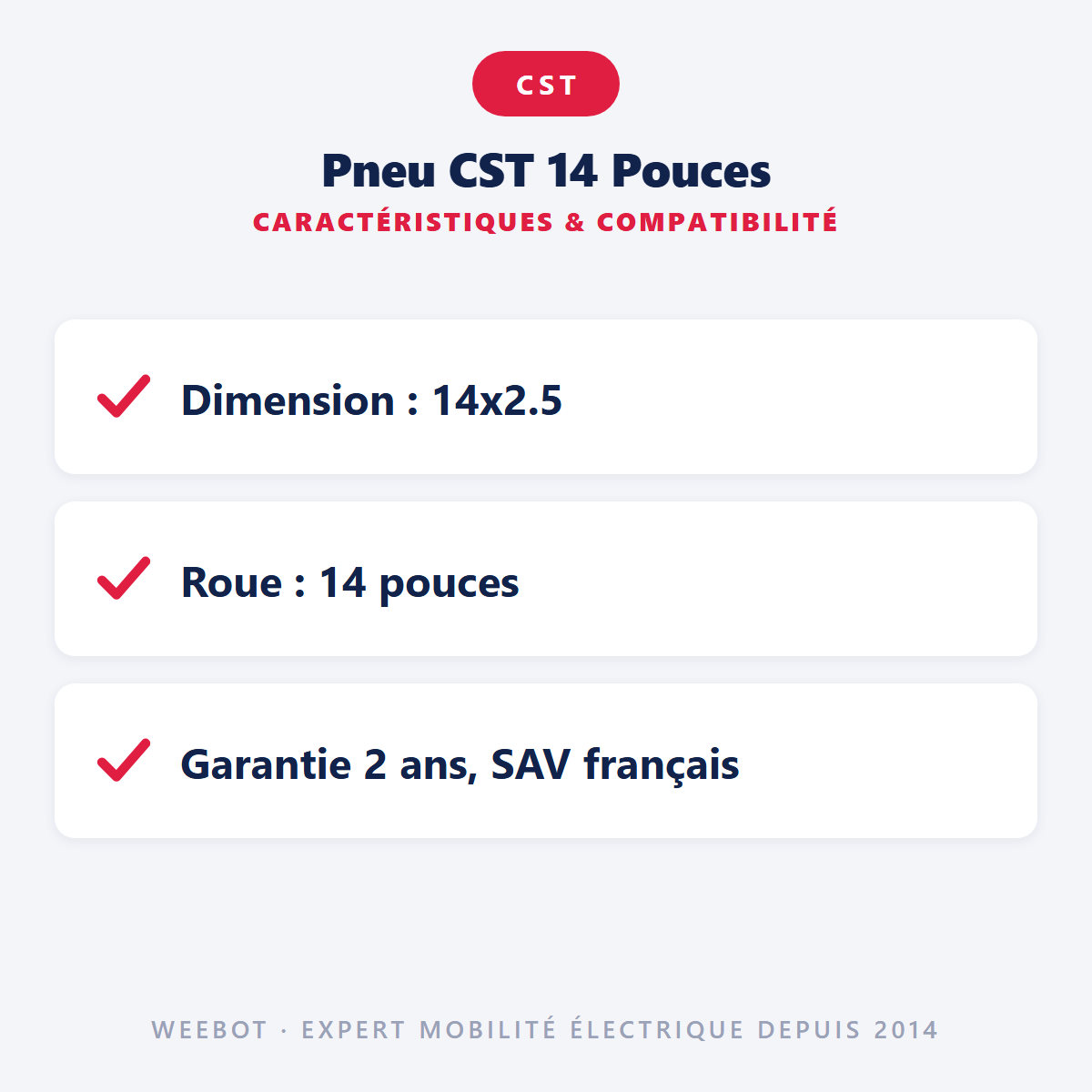 Pneu CST 14 Pouces : caractéristiques et compatibilité