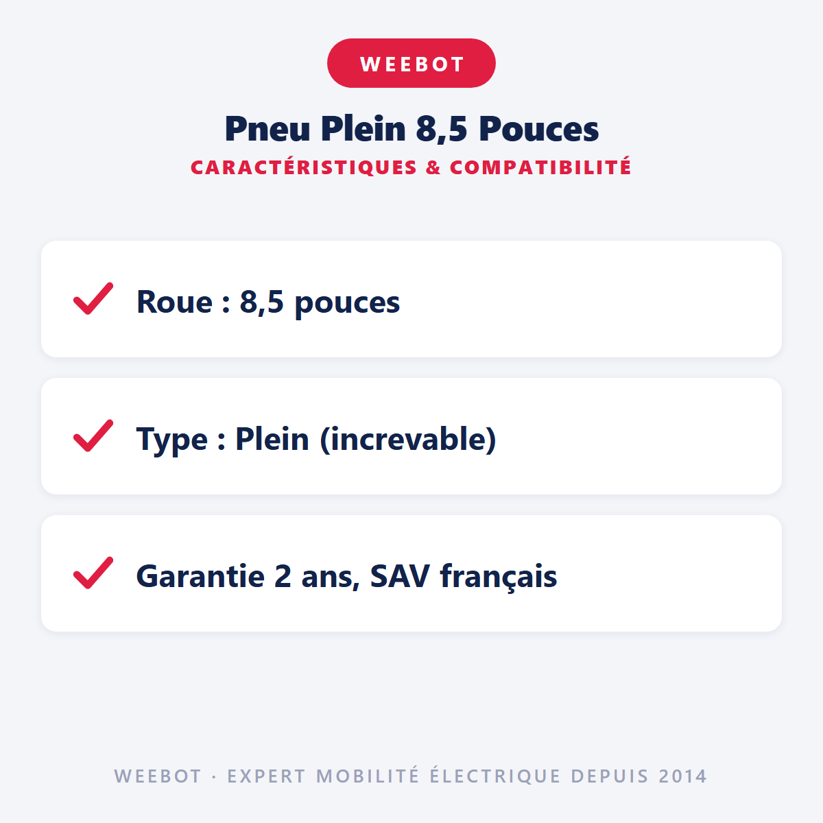 Pneu Plein 8,5 Pouces : caractéristiques et compatibilité