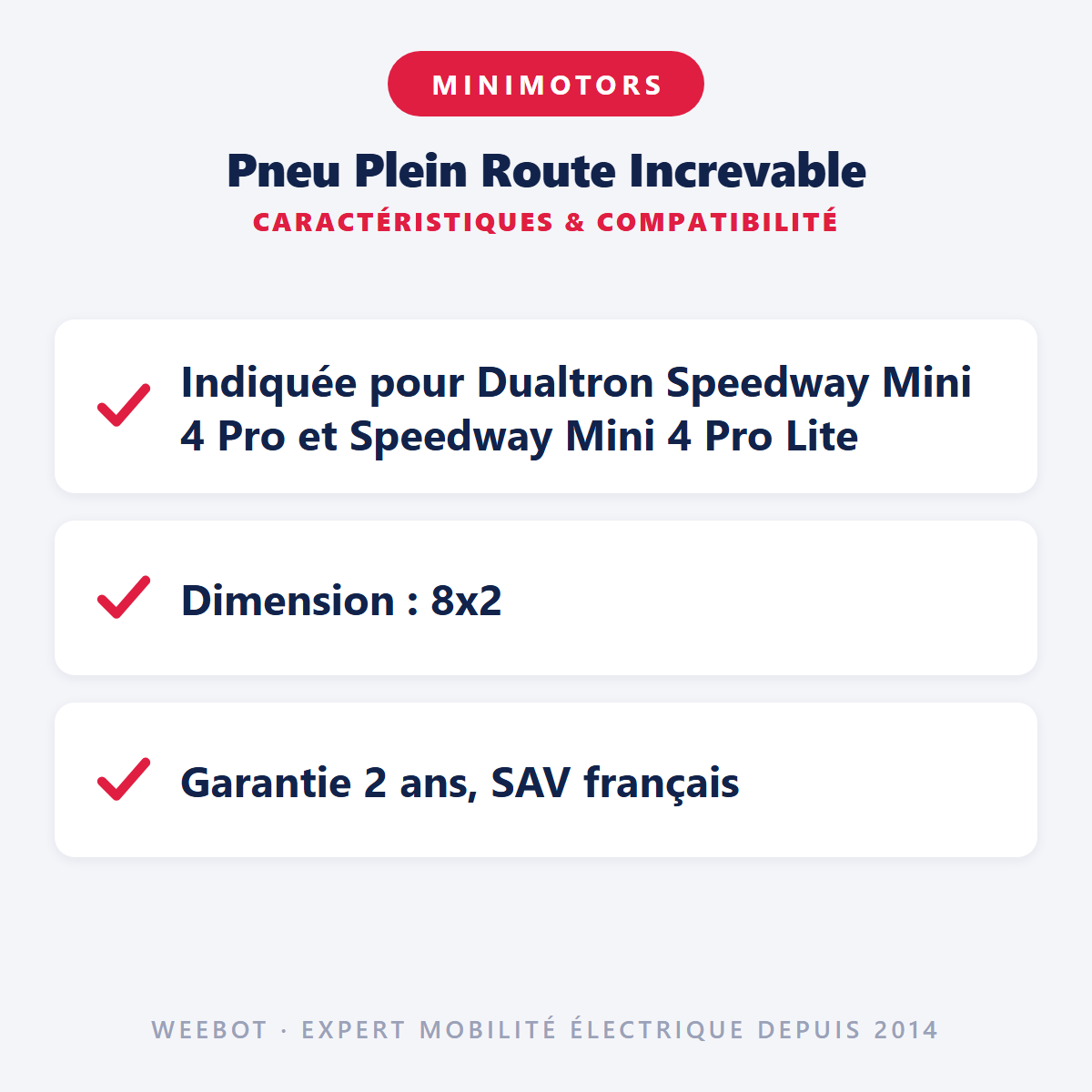 Pneu Plein Route Increvable : caractéristiques et compatibilité