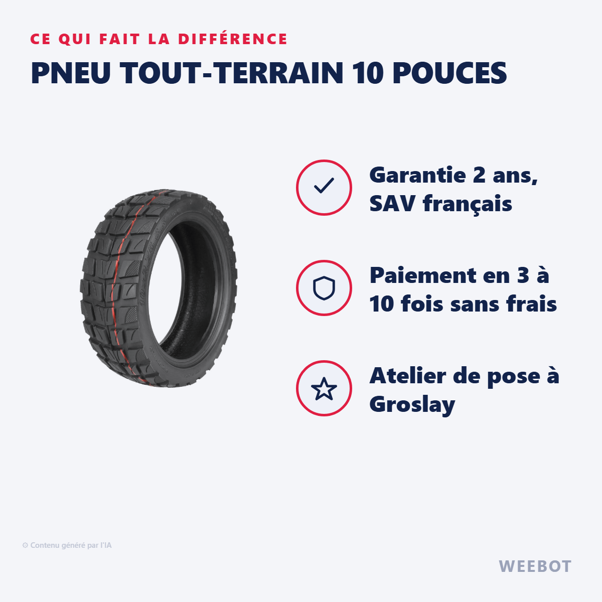 Pneu Tout-Terrain 10 Pouces : les points forts